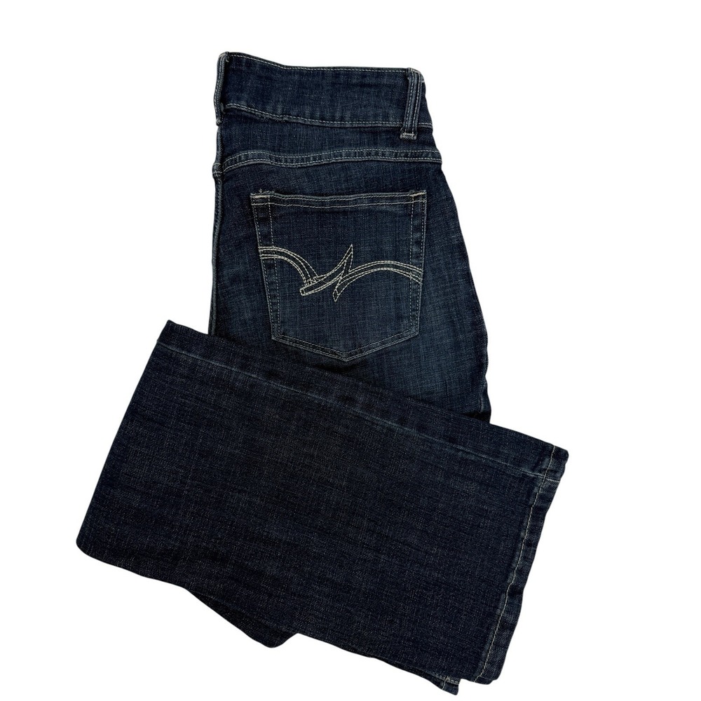 Wrangler Boot Cut Jean Women Sz 3 28x31 Dark Wash Stretch Denim Mid Rise Bootcut
